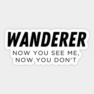 Wanderer Sticker